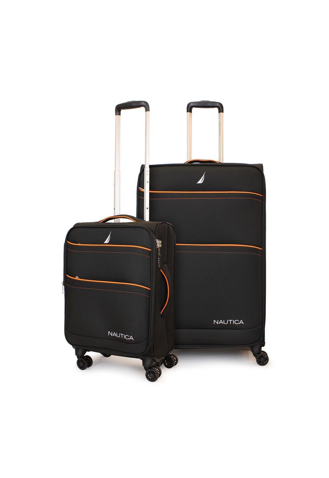 Pack 2 maletas blandas de tela S+L Nautica Lisboa 10k y 23k negra-0