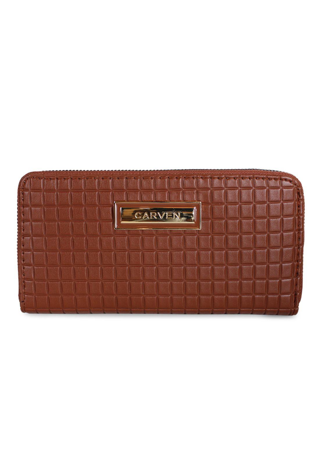 Billetera mujer Nina café Carven Paris-0