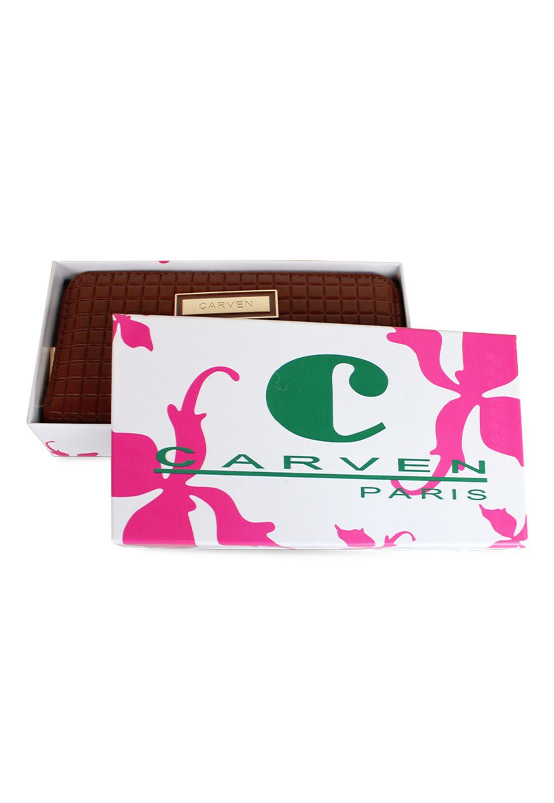 Billetera mujer Nina café Carven Paris-3