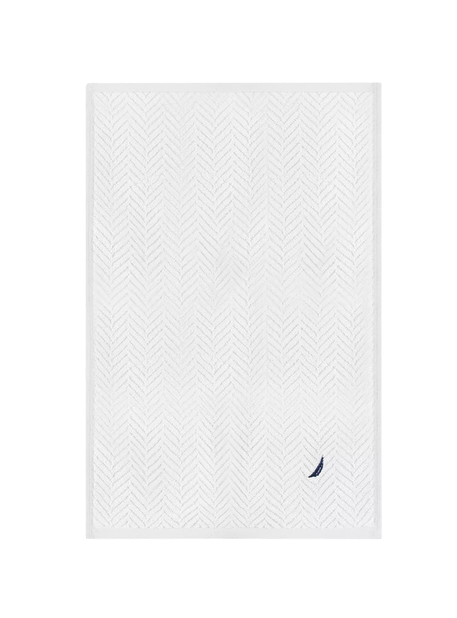 Toalla de cara VIS Nautica 100% algodón 30x50cm pieles sensibles blanco-1