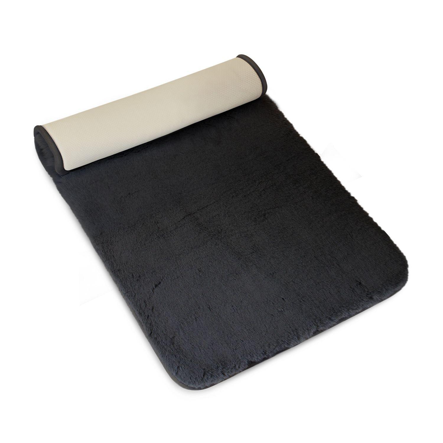 Alfombra de baño Nautica ultra suave 50x80cm negra-2