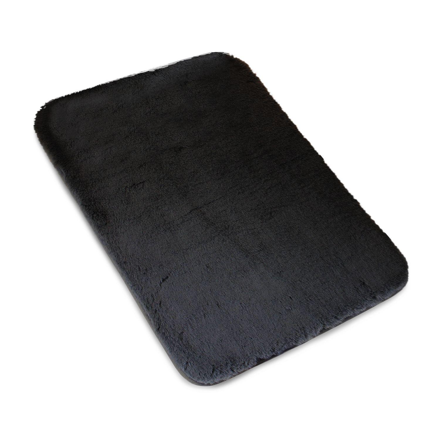 Alfombra de baño Nautica ultra suave 50x80cm negra-4