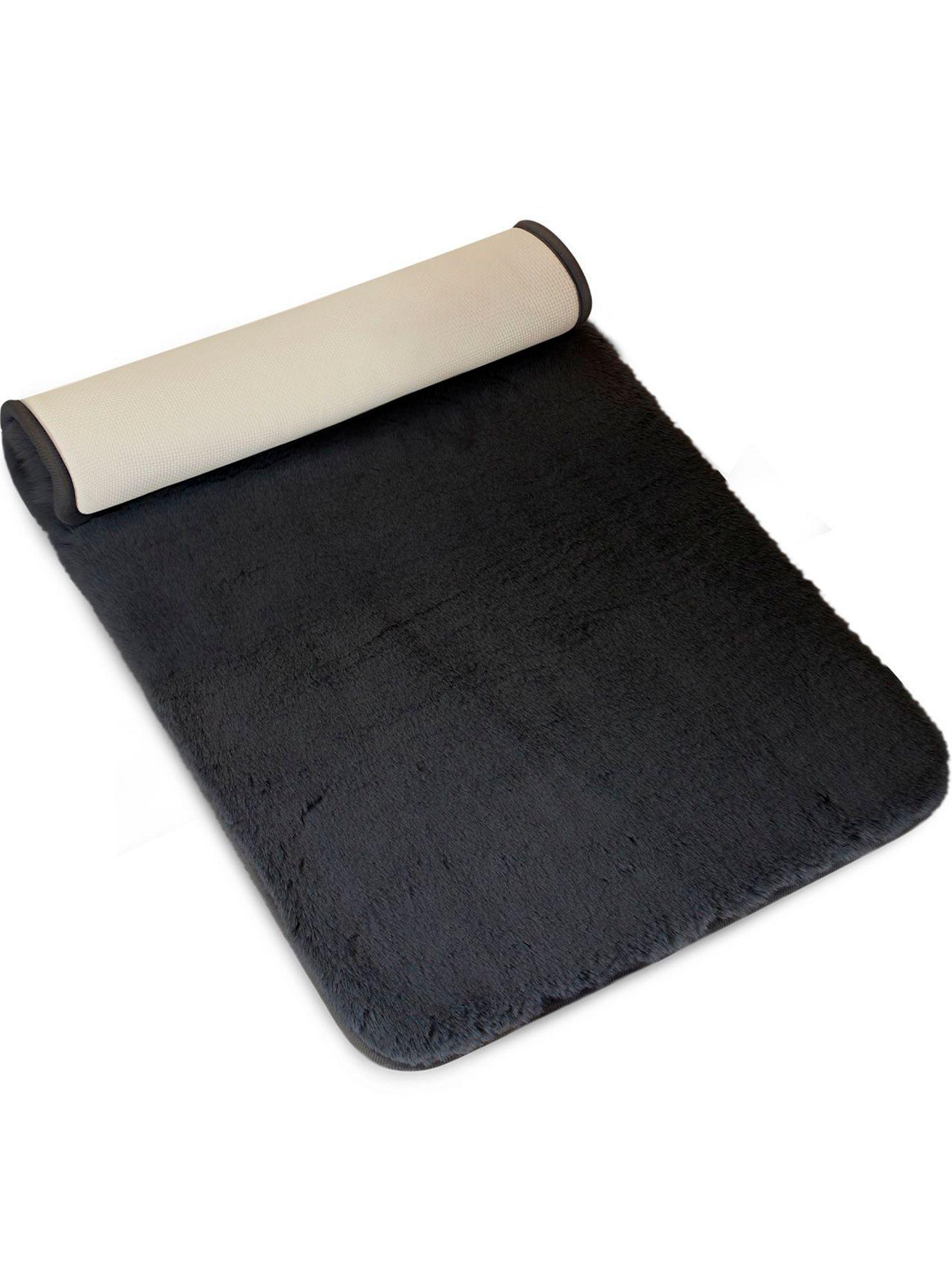 Alfombra de baño Nautica Home ultra suave 50x80cm negra-2