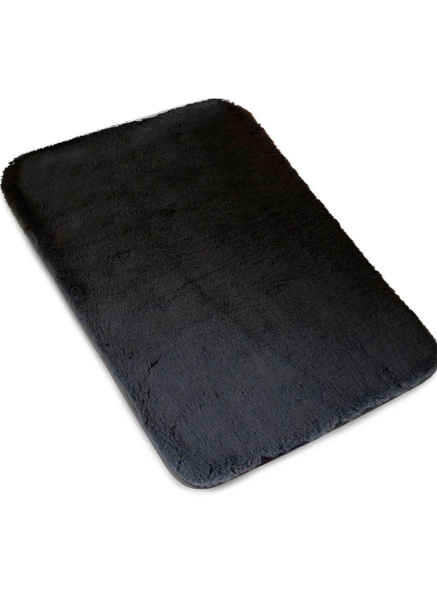 Alfombra de baño Nautica Home ultra suave 50x80cm negra-3