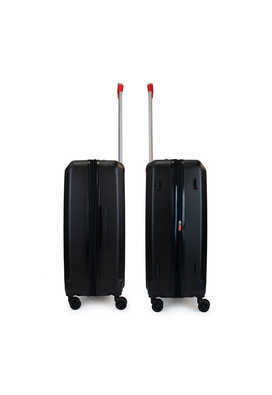 Pack 2 maletas S+M Olympia 10y20kg negra-roja-5