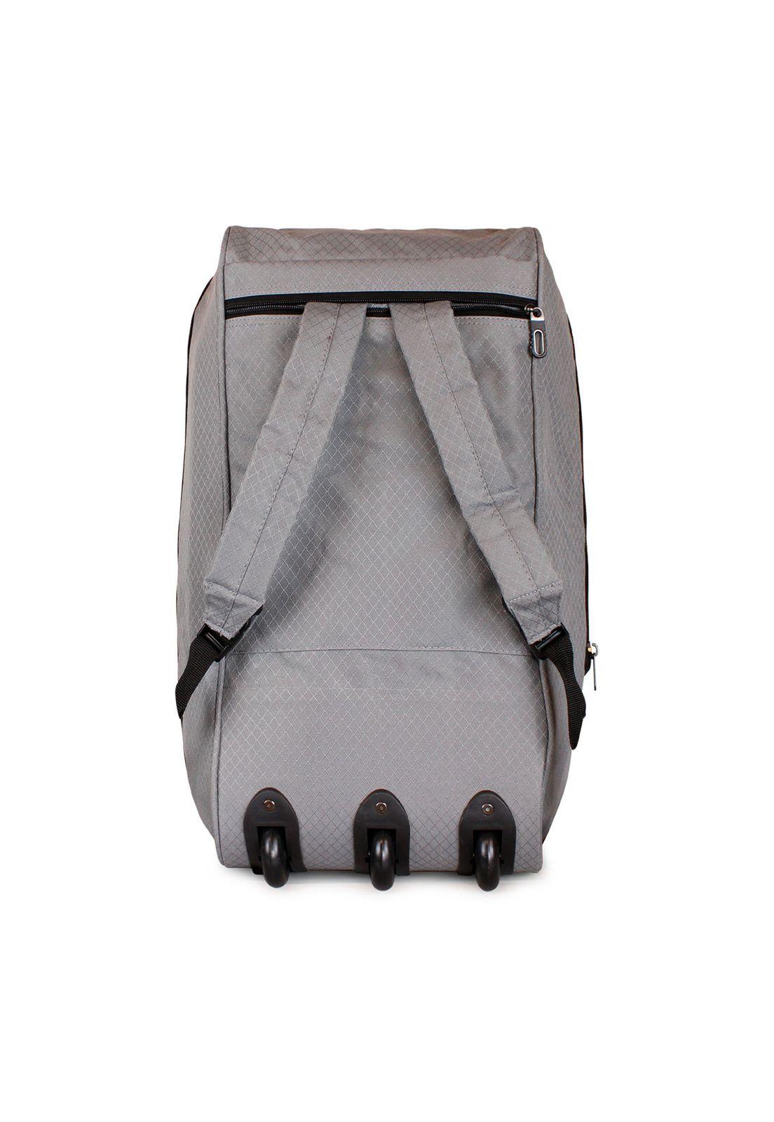 Bolso Mochila con Ruedas Goliat gris + Candado FILA-2