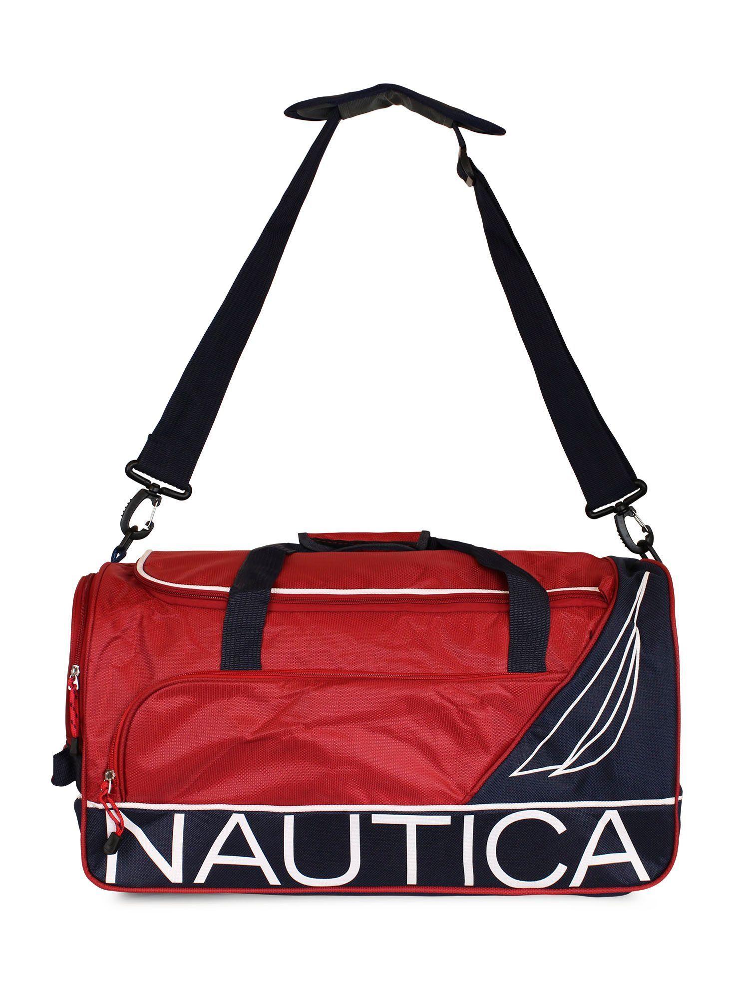 Set 3 Bolsos de viaje Nautica Mannar L+M+S Rojo-4