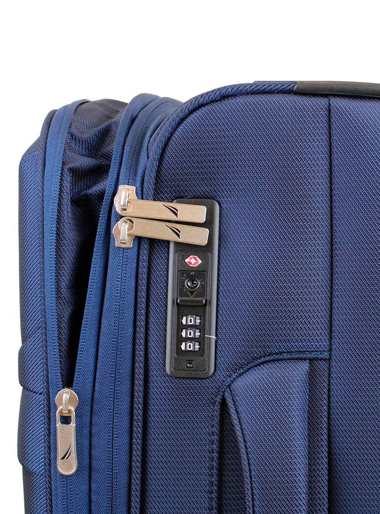 Maleta blanda de tela mediana Nautica Munich 20kg azul-2