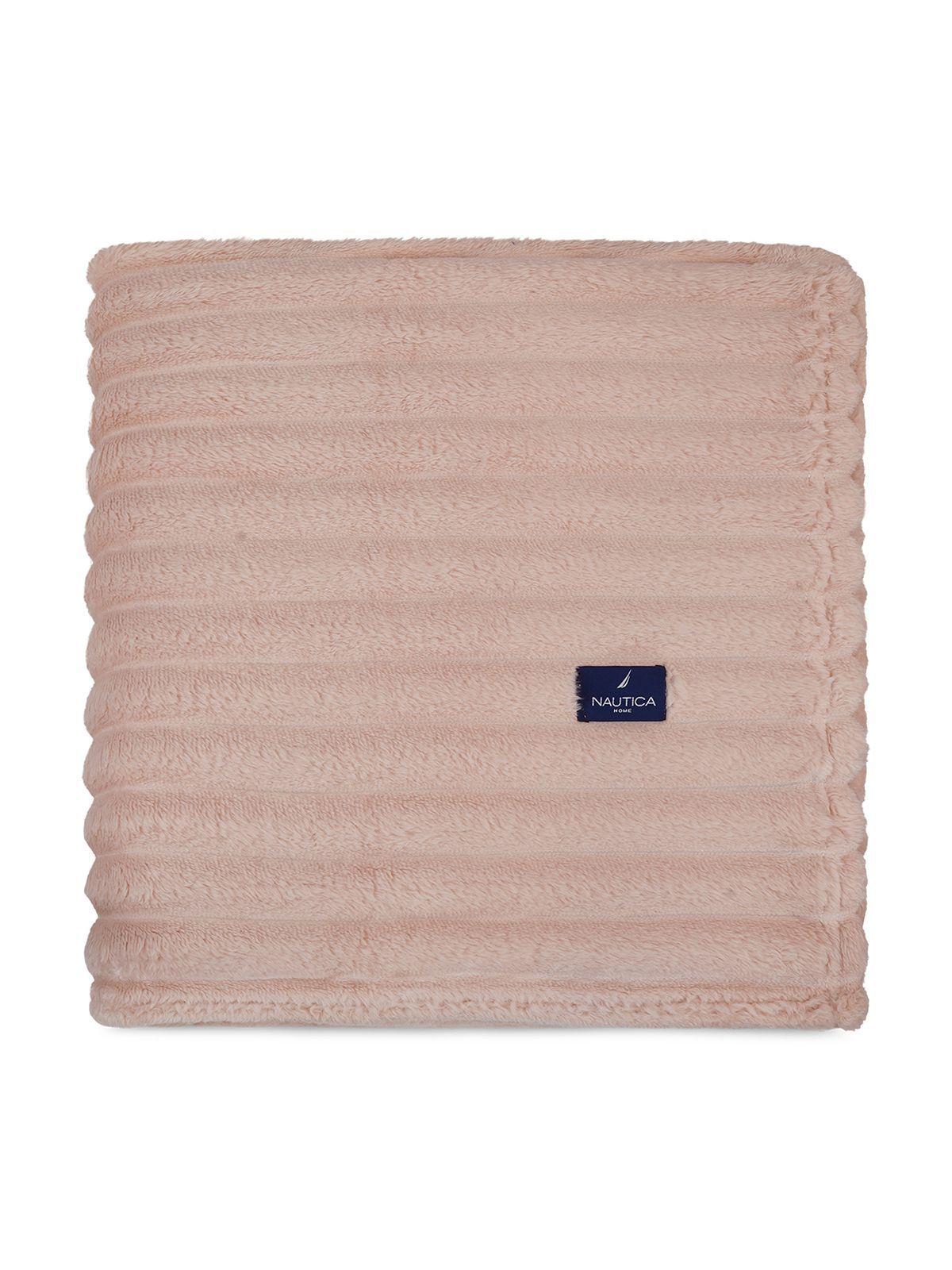 Manta de cama Nautica Home Jacquard Franela ultrasuave 127x178cm rosa-2