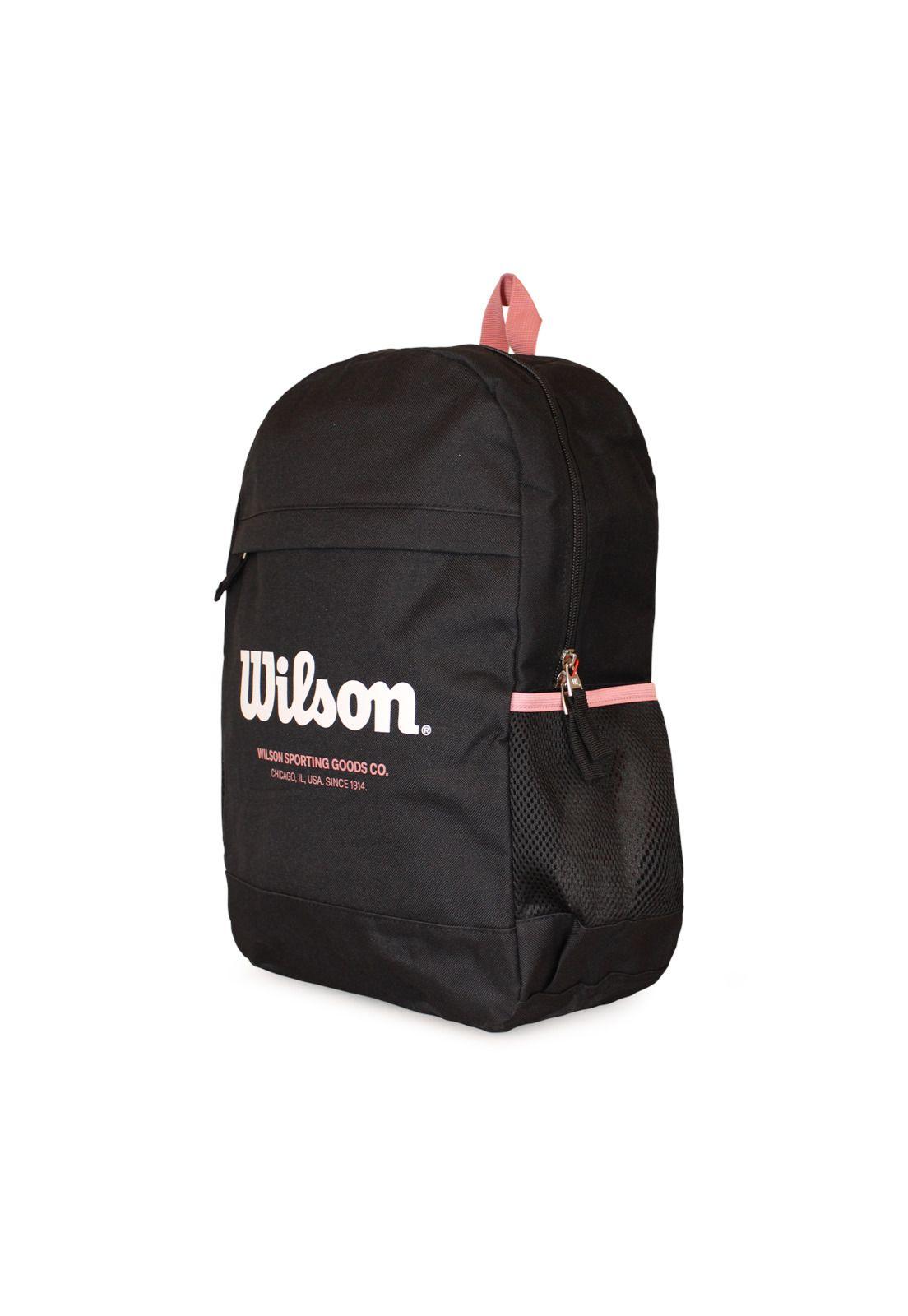 Pack Wilson mochila Atom negra + estuche Charlotte rosado-4