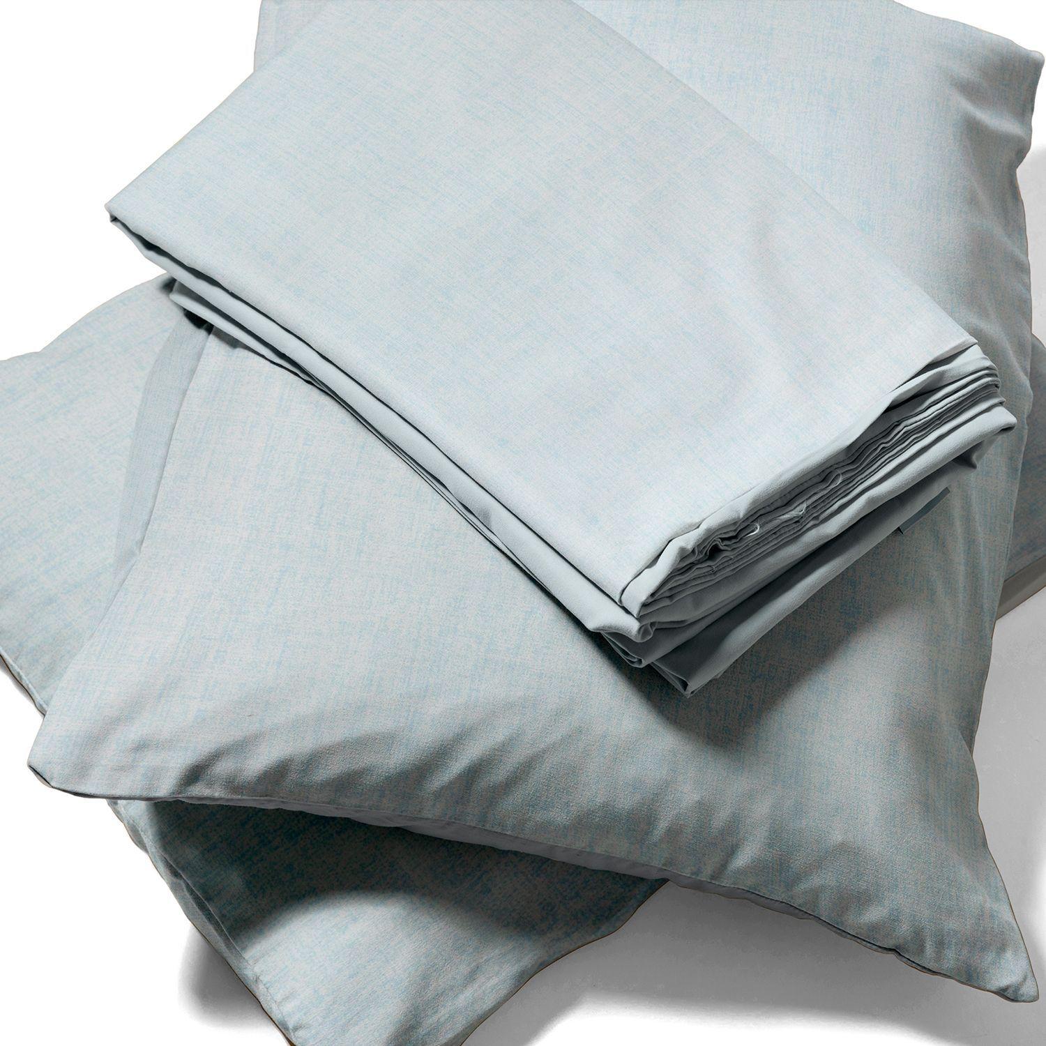 Juego de Sábanas Nautica 3piezas microfibra 1,5 Plazas tonos celeste-2