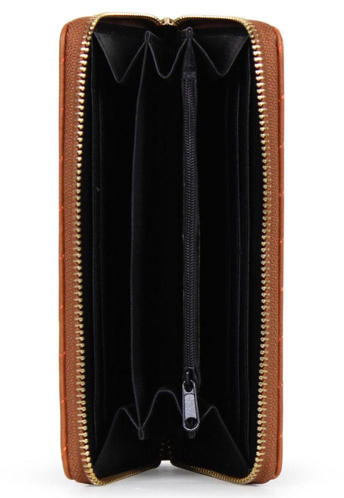 Billetera de mujer Ava brown Carven-2