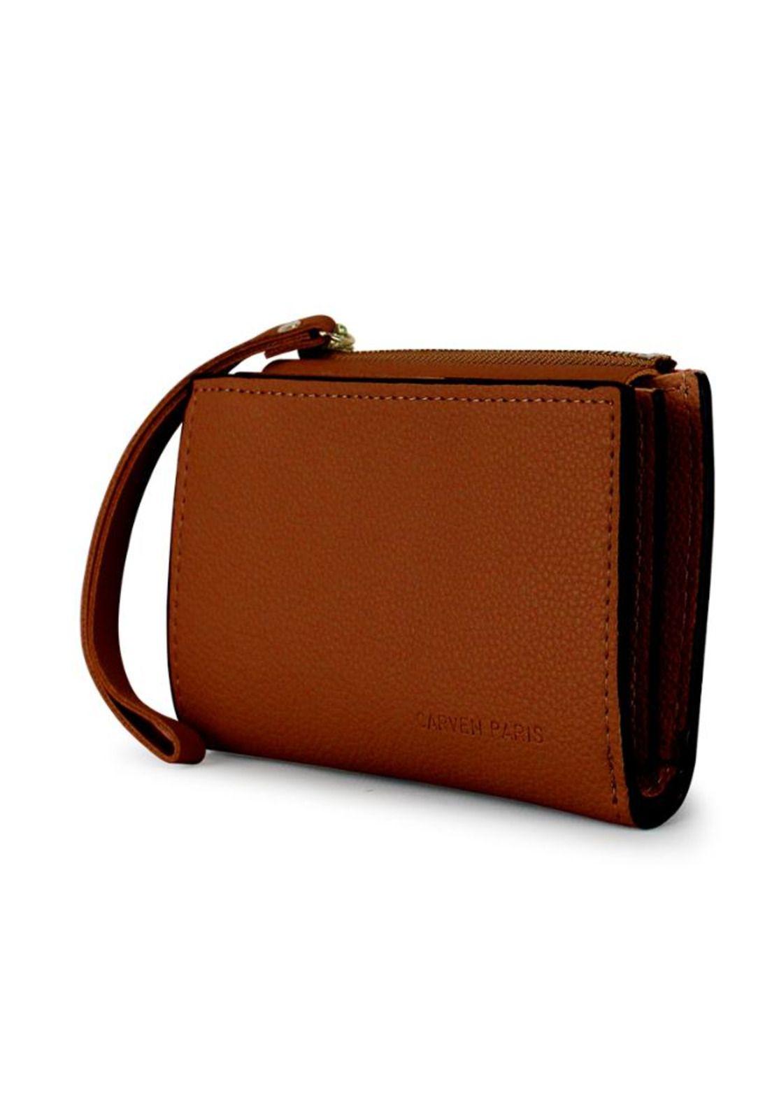 2 Billeteras de mujer Adara negra y brown Carven-4