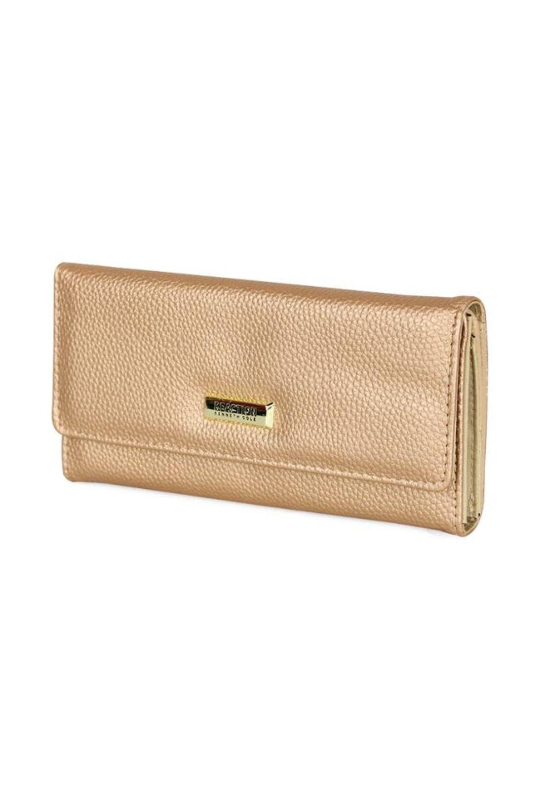 2 Billeteras de mujer Fidelia negra y rosada Kenneth Cole-5