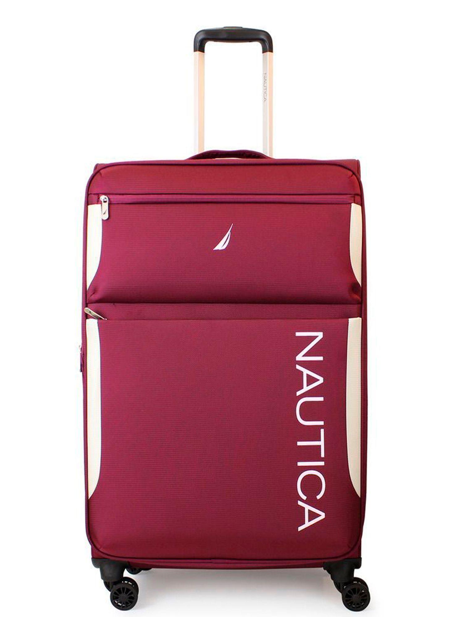 Pack 2 maletas blandas de tela M+L Nautica Marbella 20k y 23k burdeo-6