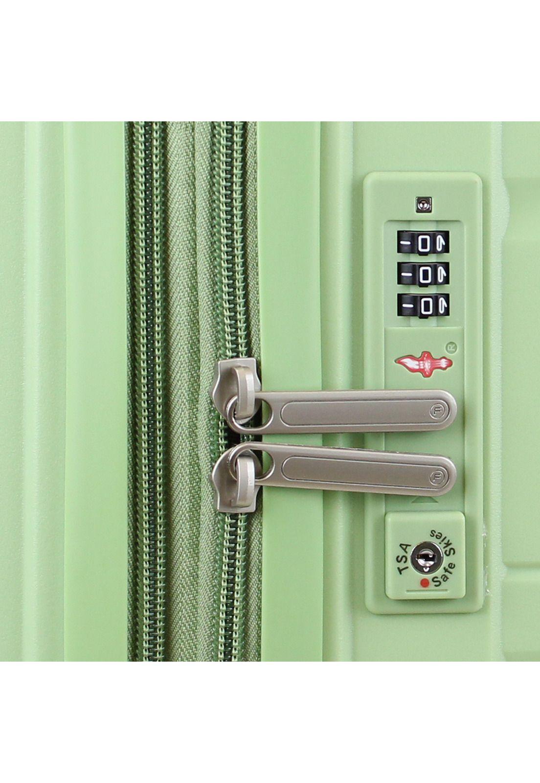 Maleta Lola S de cabina 10kg verde F la Maleta de Chile-8