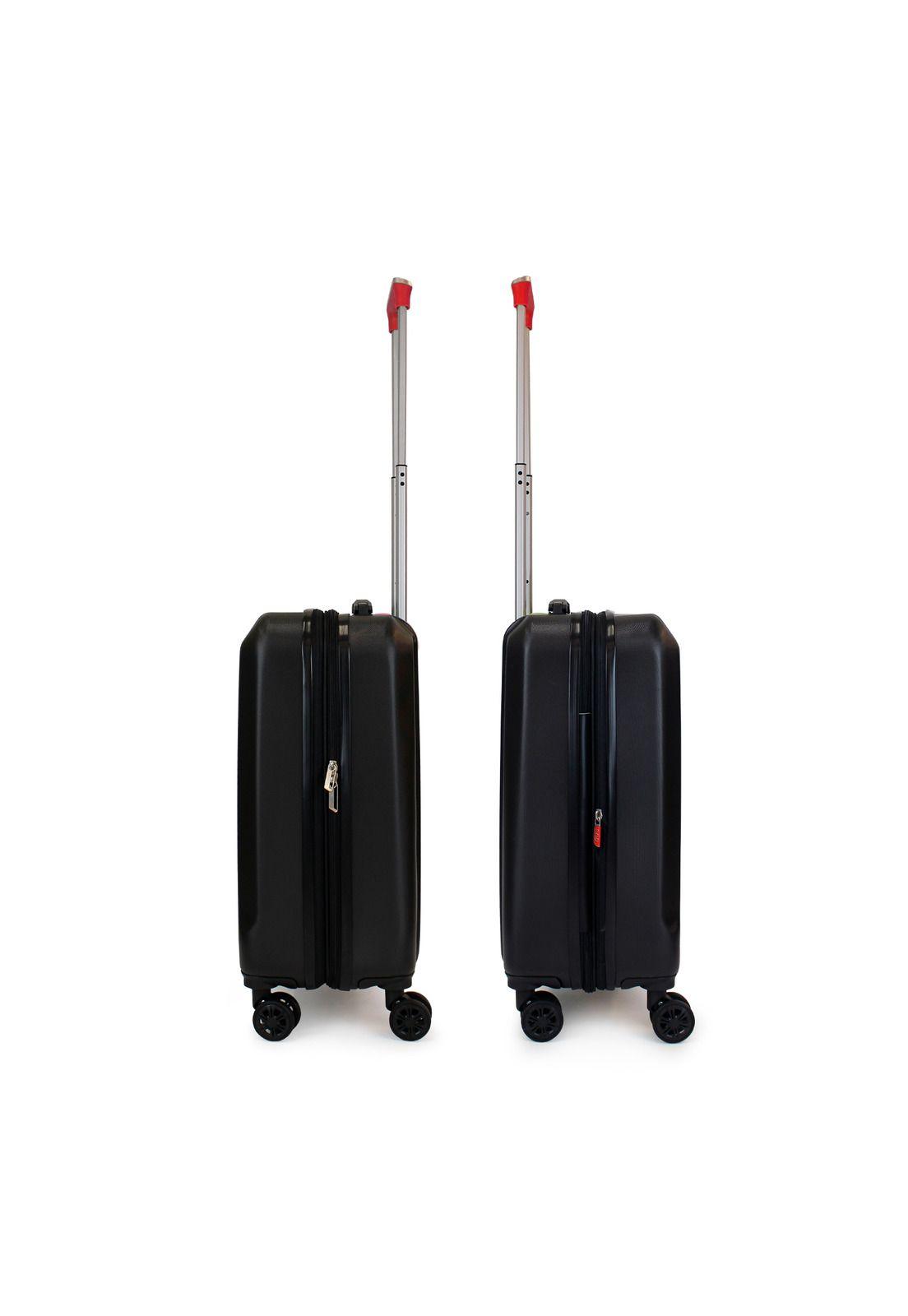 Maleta S de cabina Olympia 10kg negra-roja-6