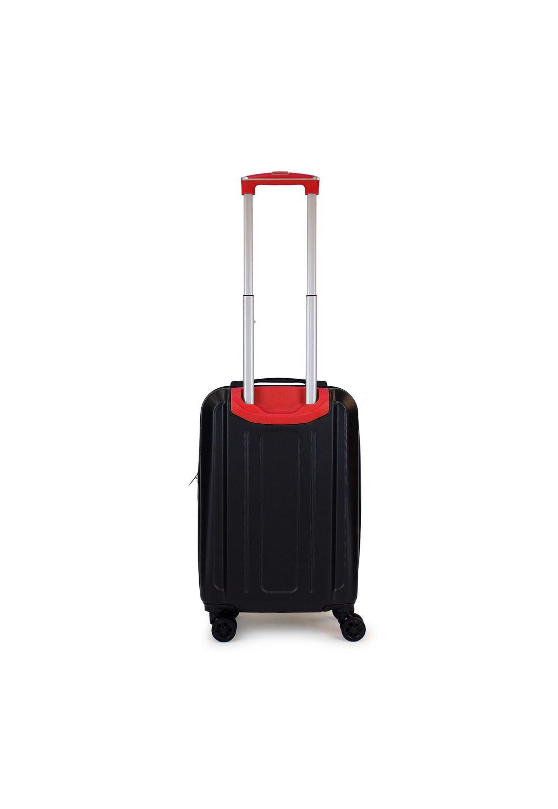 Maleta S de cabina Olympia 10kg negra-roja-7
