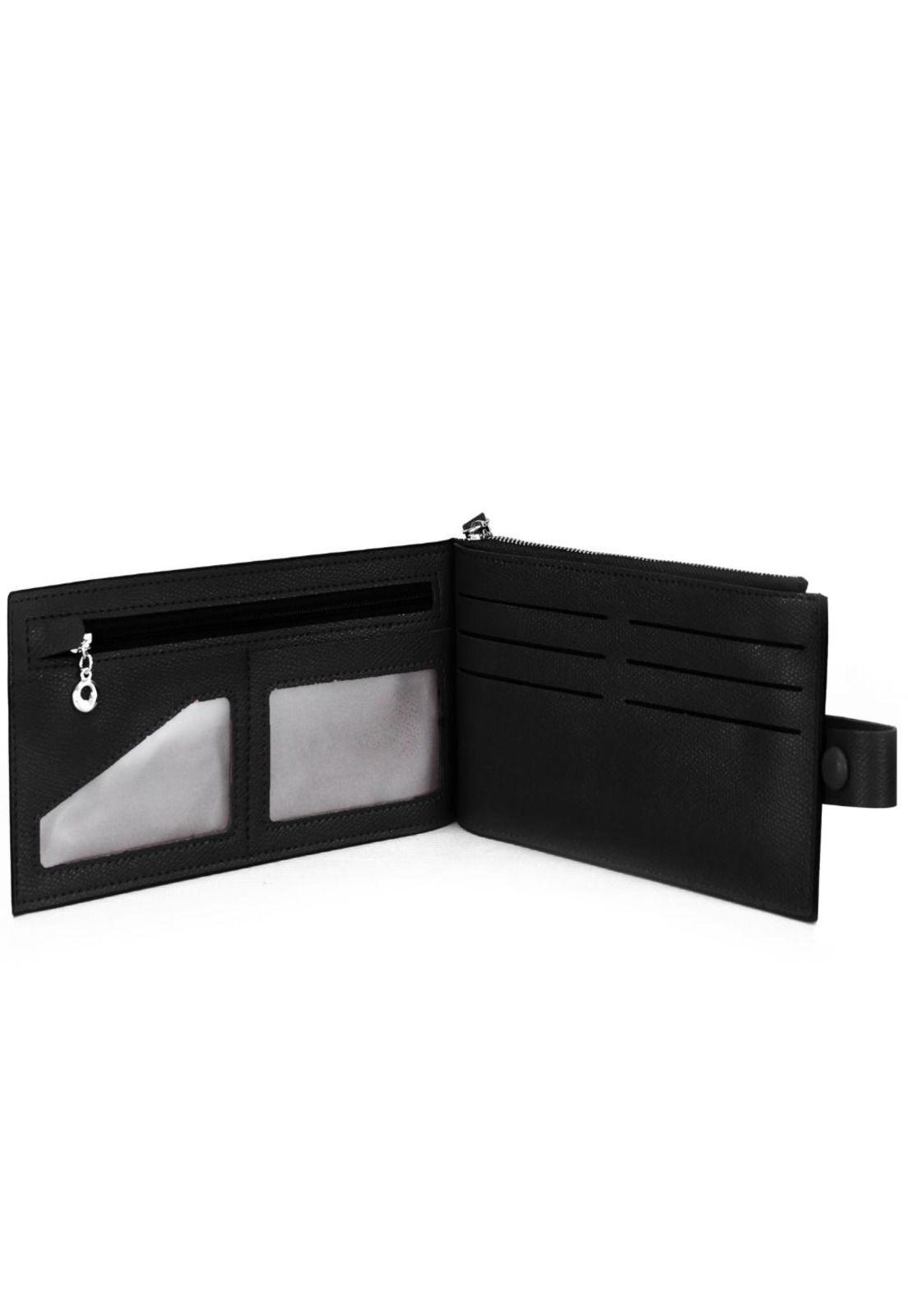 Billetera de mujer Tarja negra Carven-2