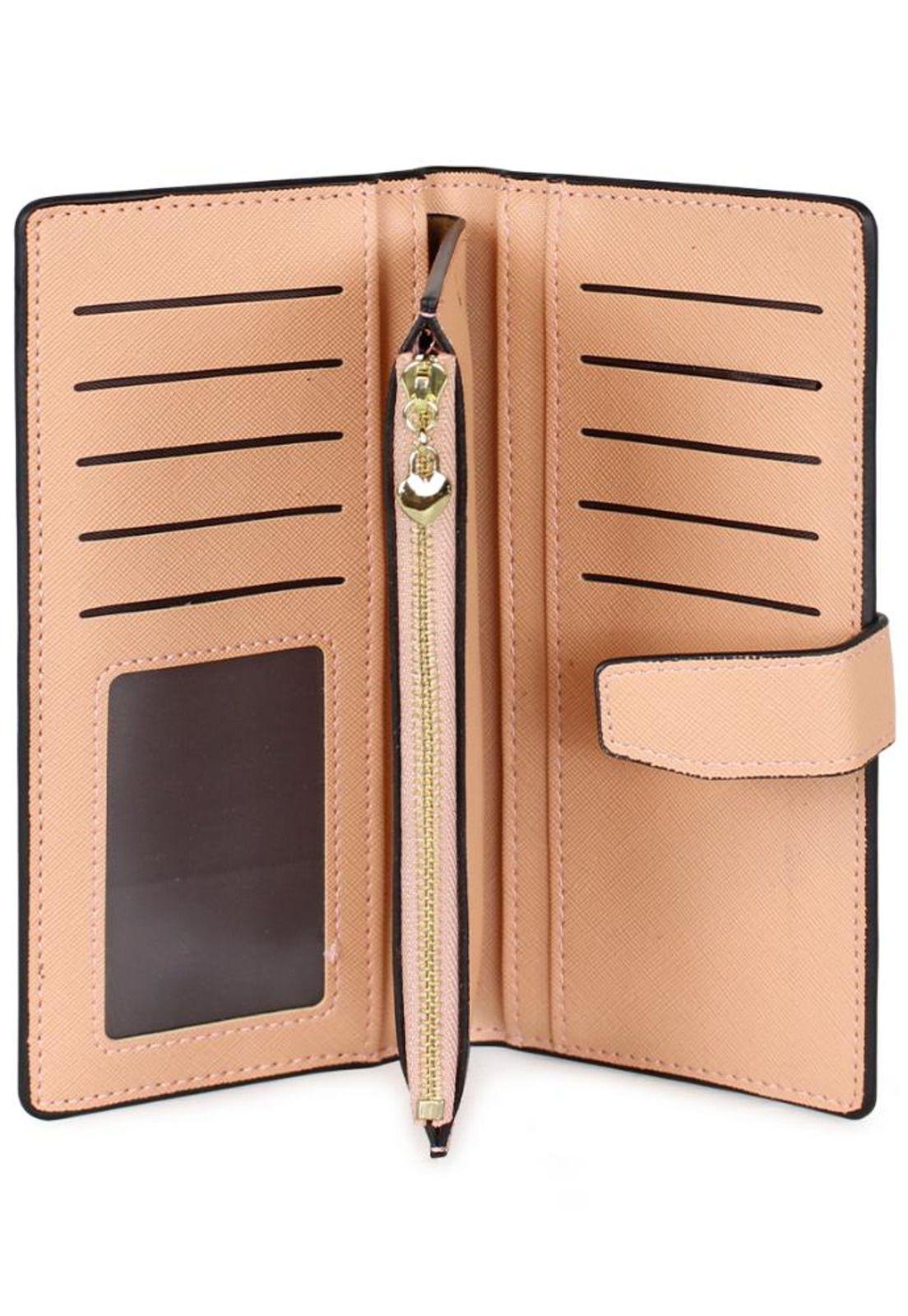 2 Billeteras de mujer Vesta negra y Pink Carven-8