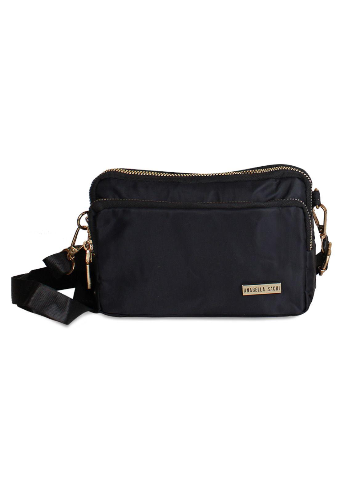 Cartera bandolera Kim negra Anabella Sachi-0