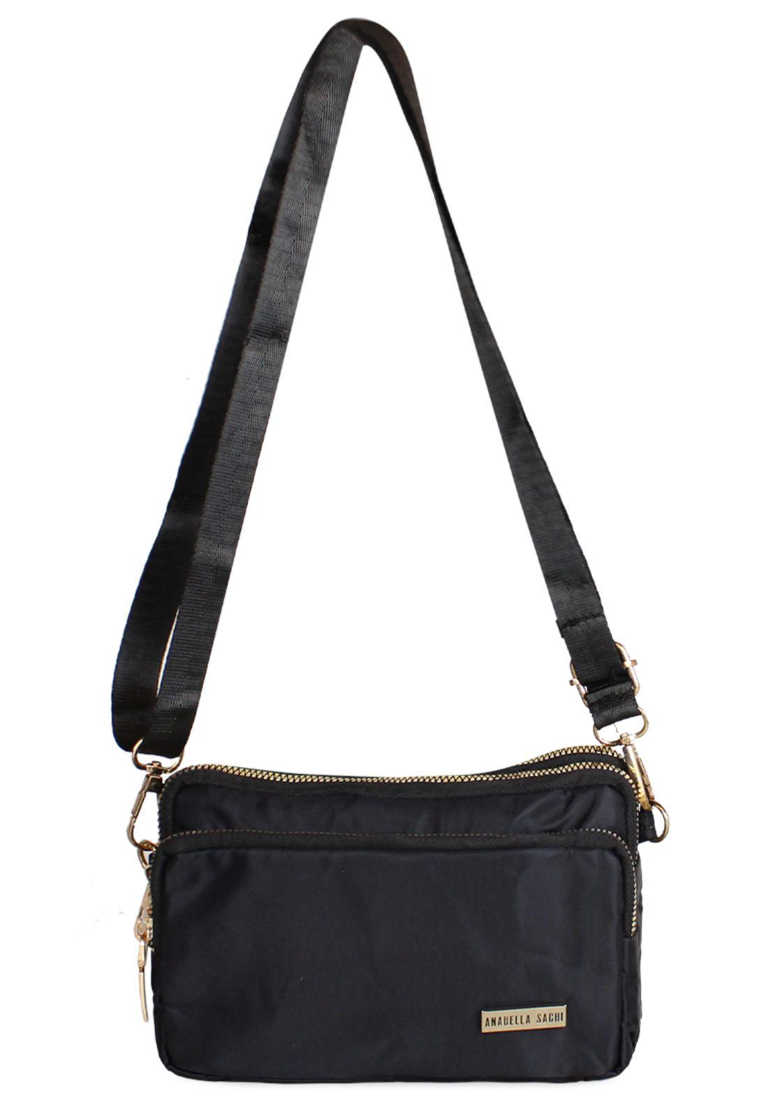 Cartera bandolera Kim negra Anabella Sachi-1