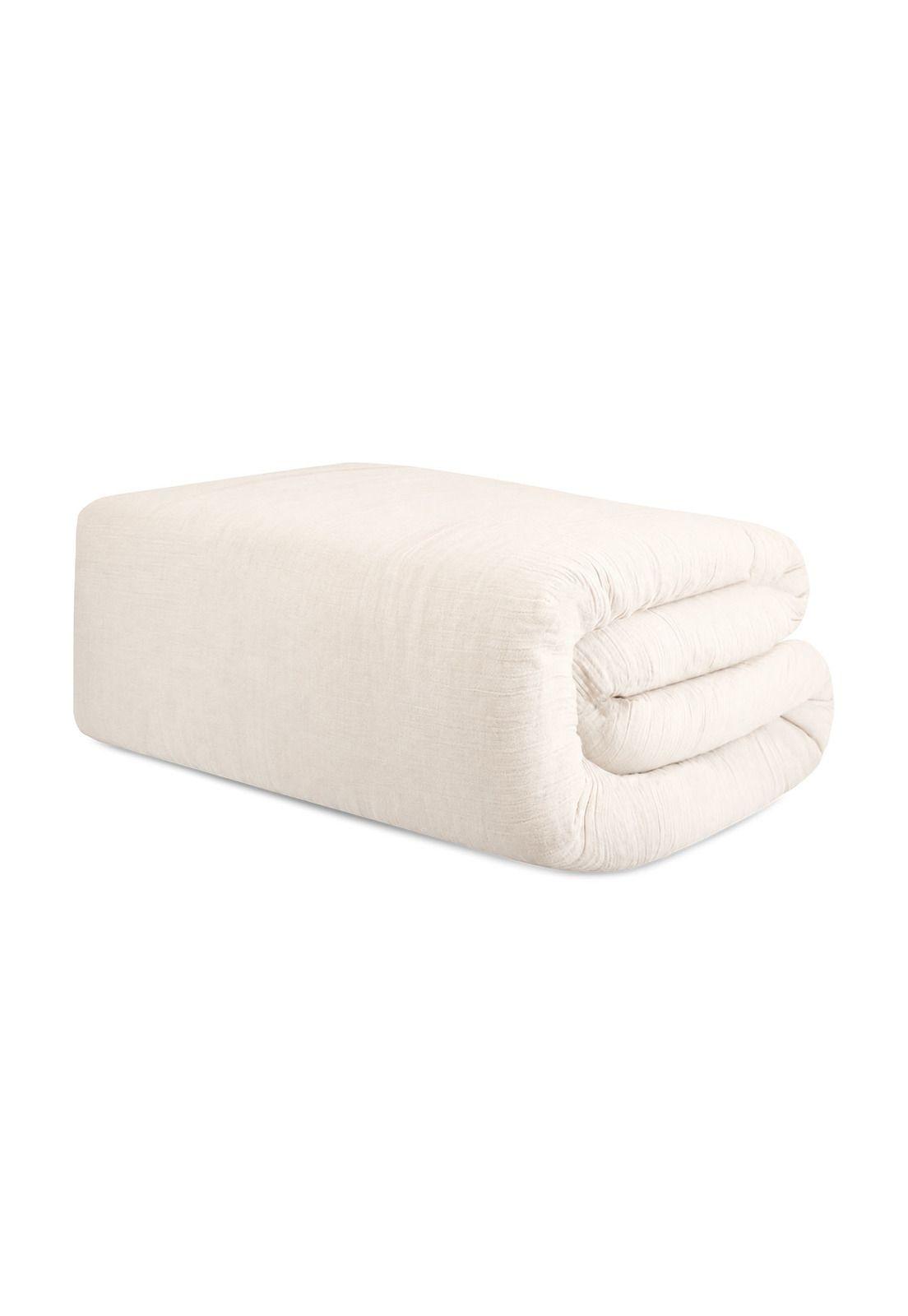 Cubrecama Queen Nautica Home Reversible beige + Fundas-3