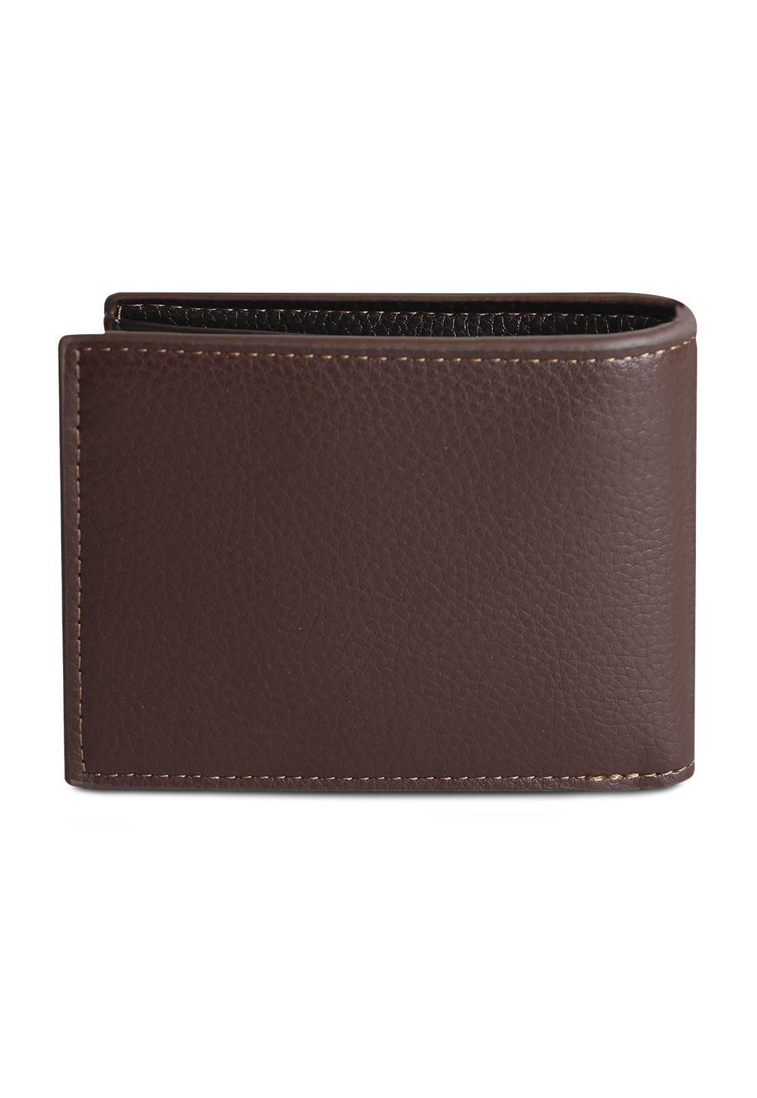 Billetera hombre Dante café con monedero Carven Paris-4
