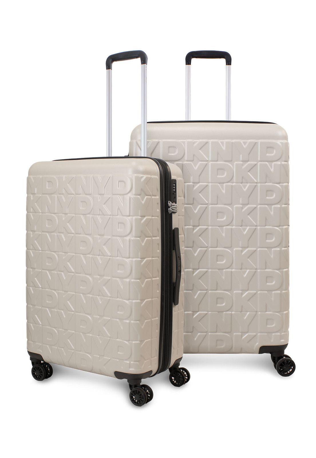 Pack 2 Maletas Donna Karan Meghan M 20k + L 23k beige DKNY-0