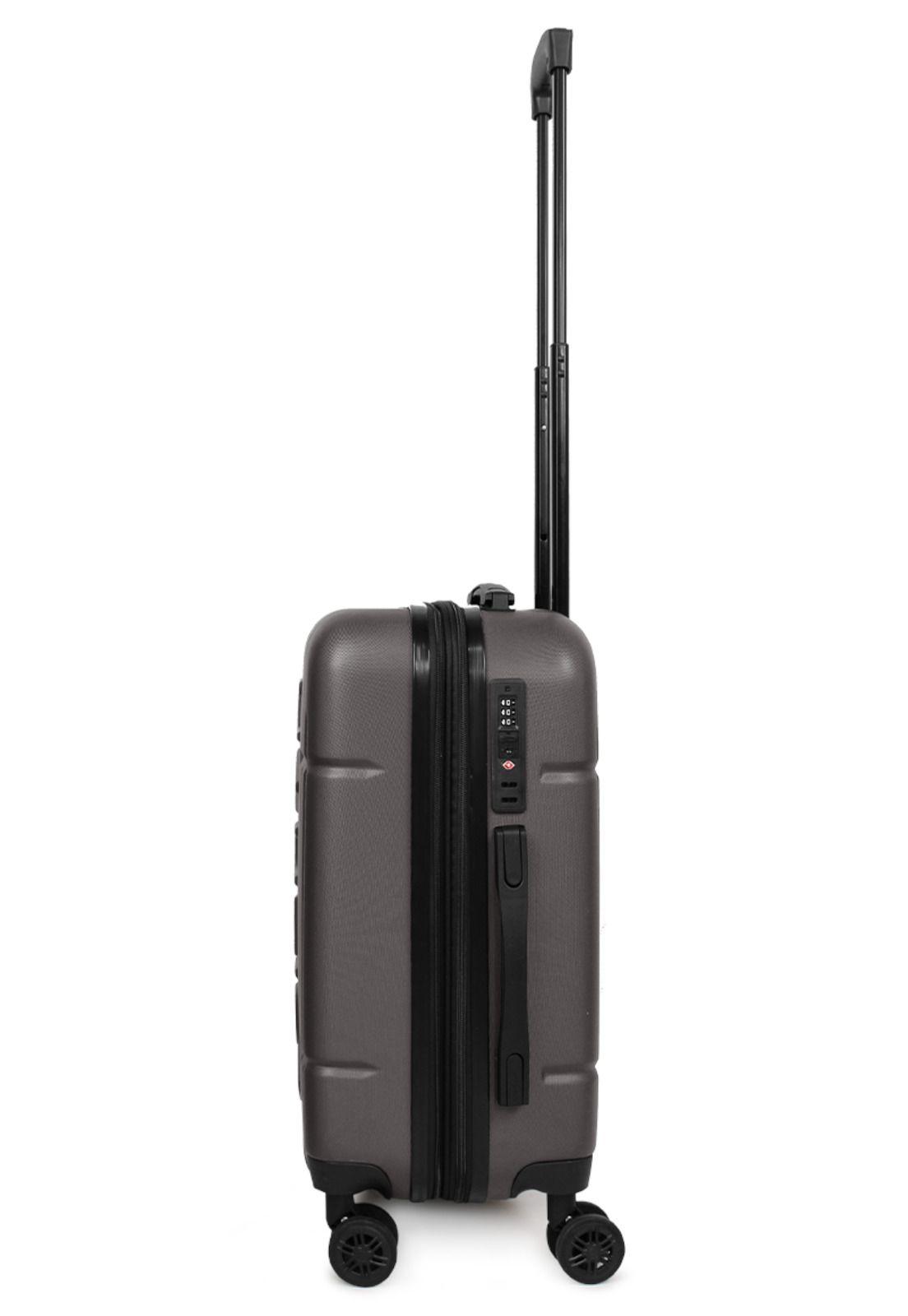 Maleta cabina Amsterdam S 10kg gris Nautica-6