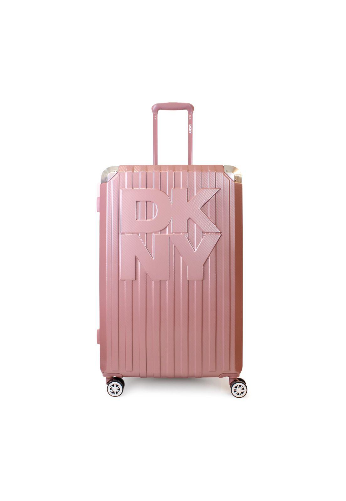 Pack 2 Maletas Donna Karan Glow S 10kg + L 23kg rosada DKNY-4