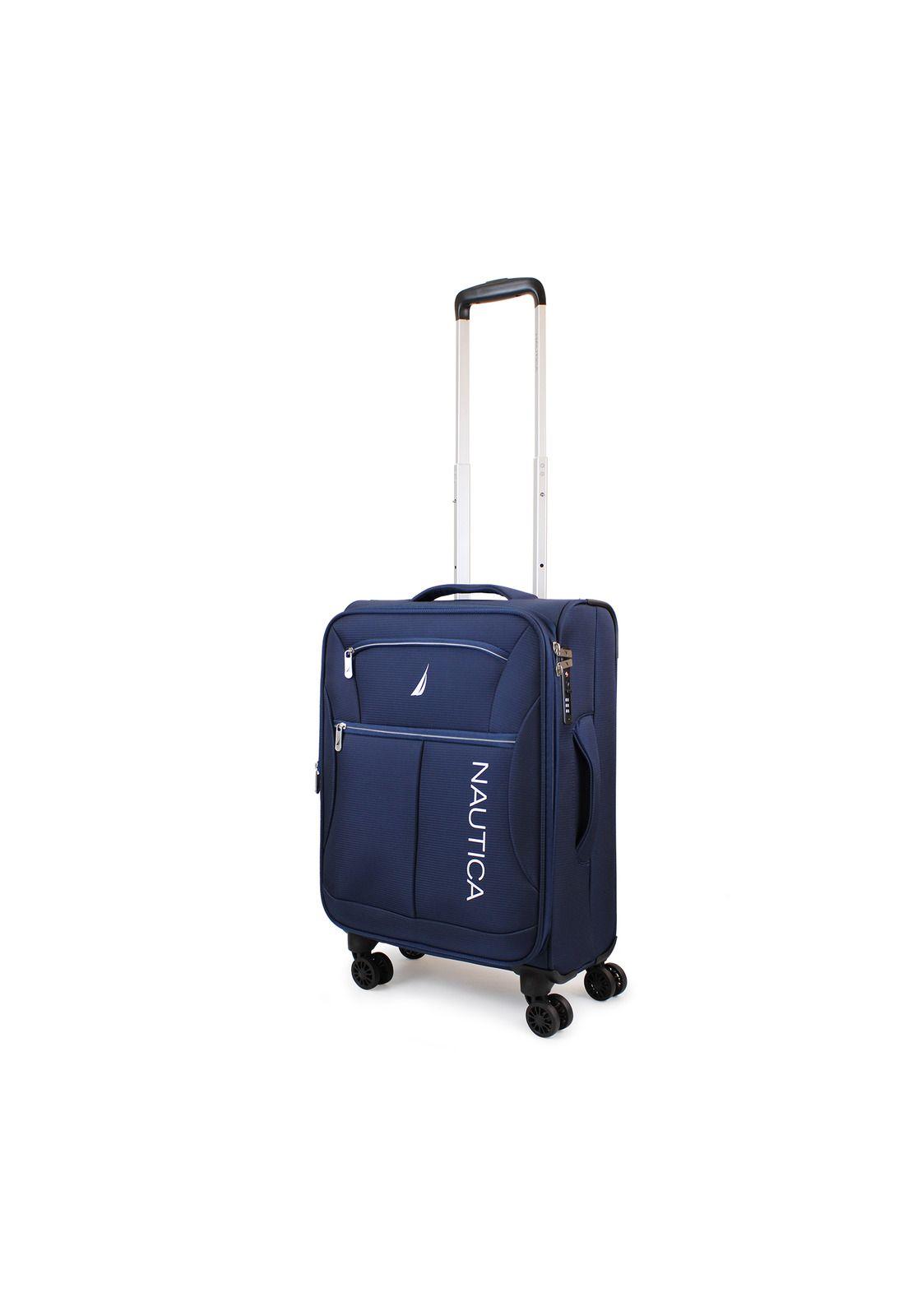 Set de 3 maletas de tela S+M+L Nautica Valencia azul-3