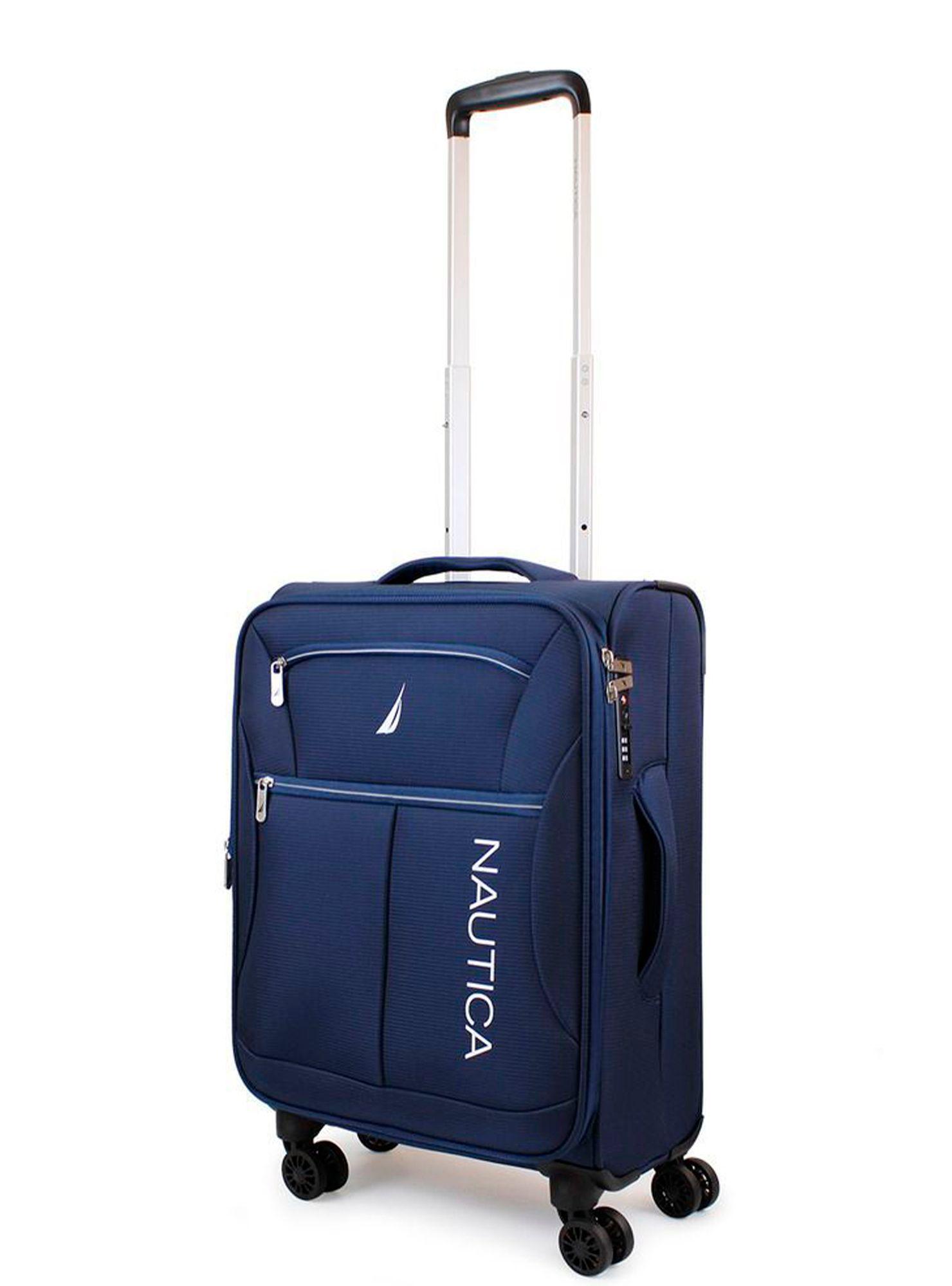 Set de 3 maletas blandas de tela S+M+L Nautica Valencia azul-3
