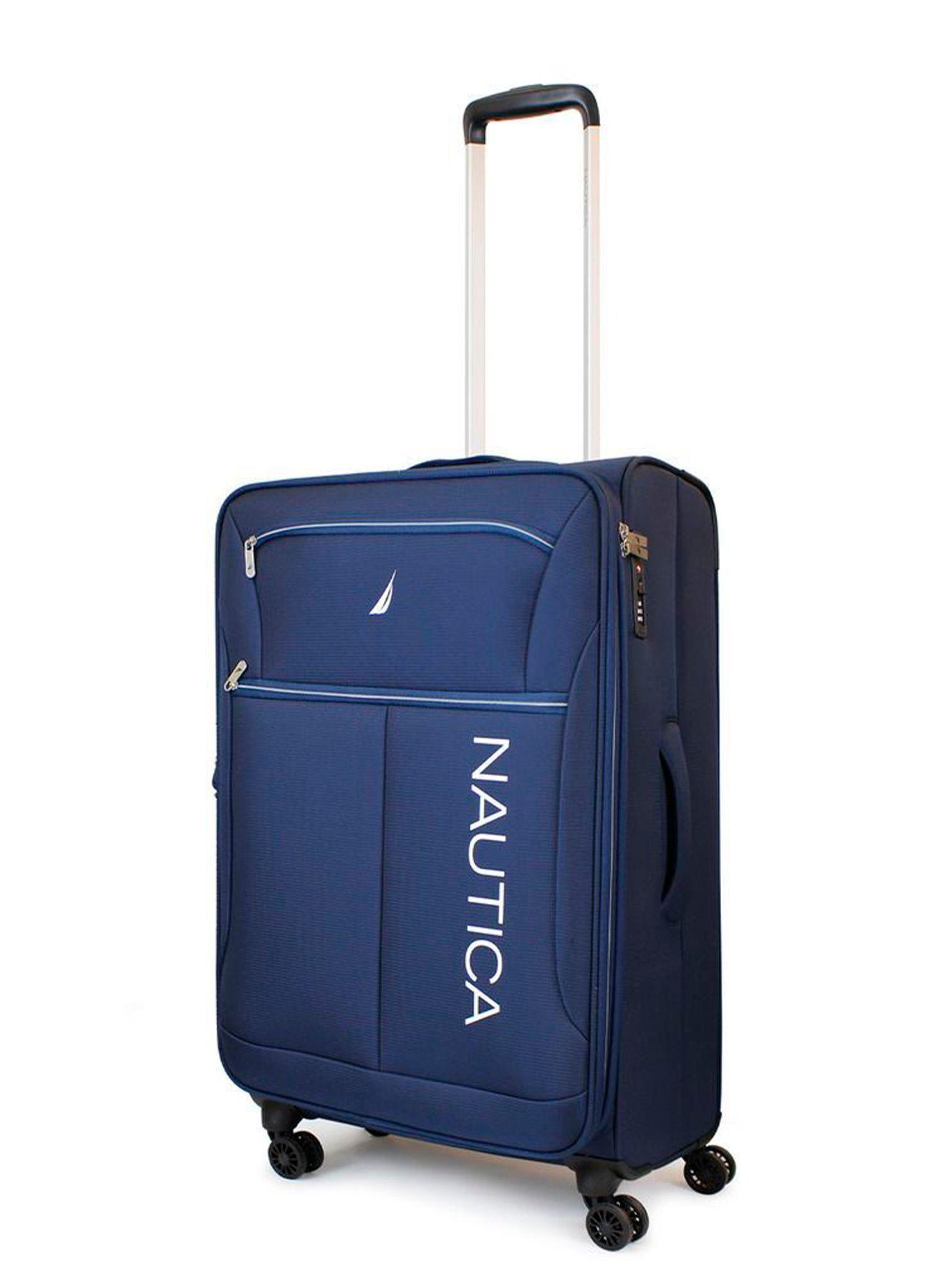 Set de 3 maletas blandas de tela S+M+L Nautica Valencia azul-4