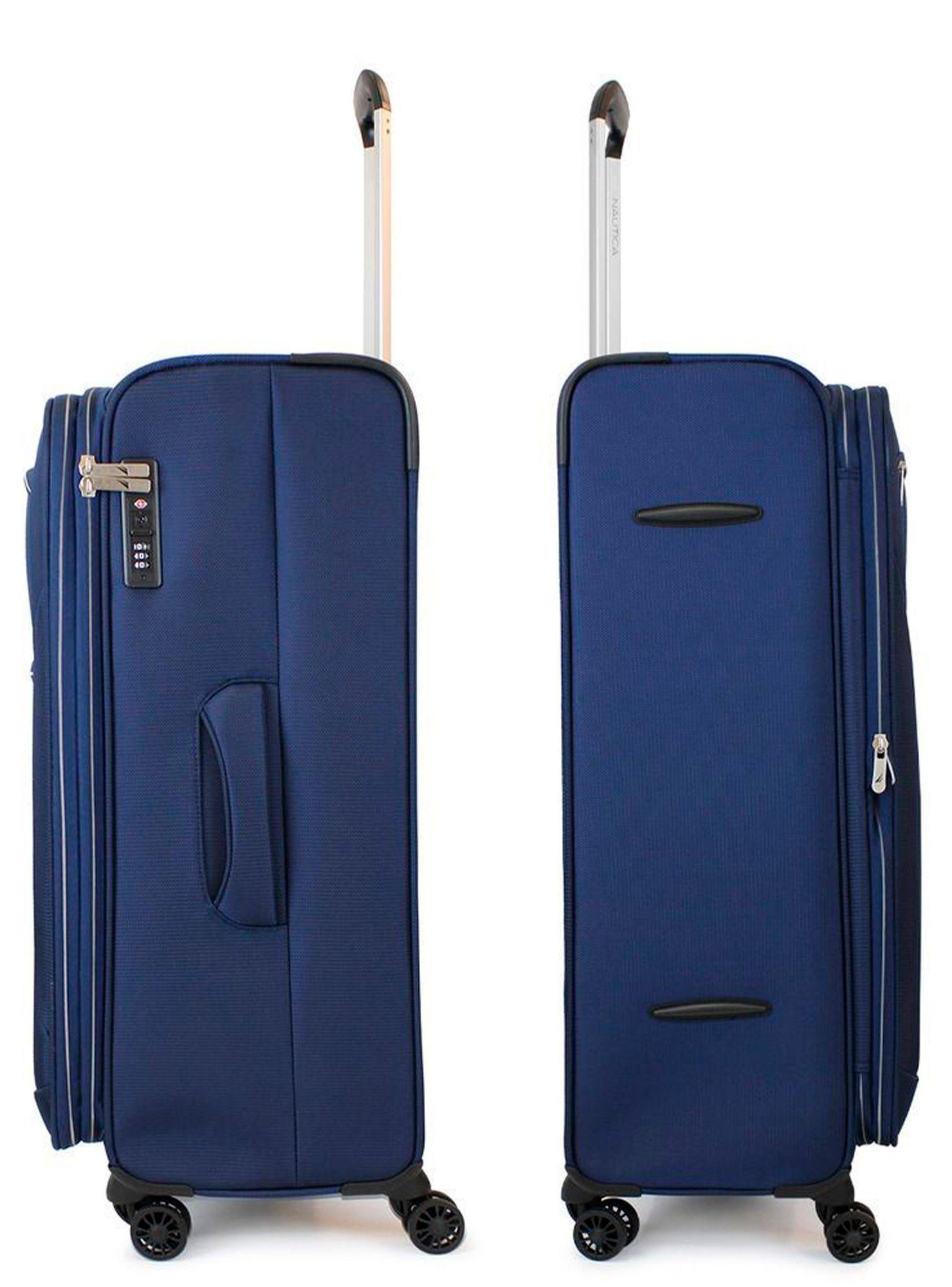 Set de 3 maletas blandas de tela S+M+L Nautica Valencia azul-6
