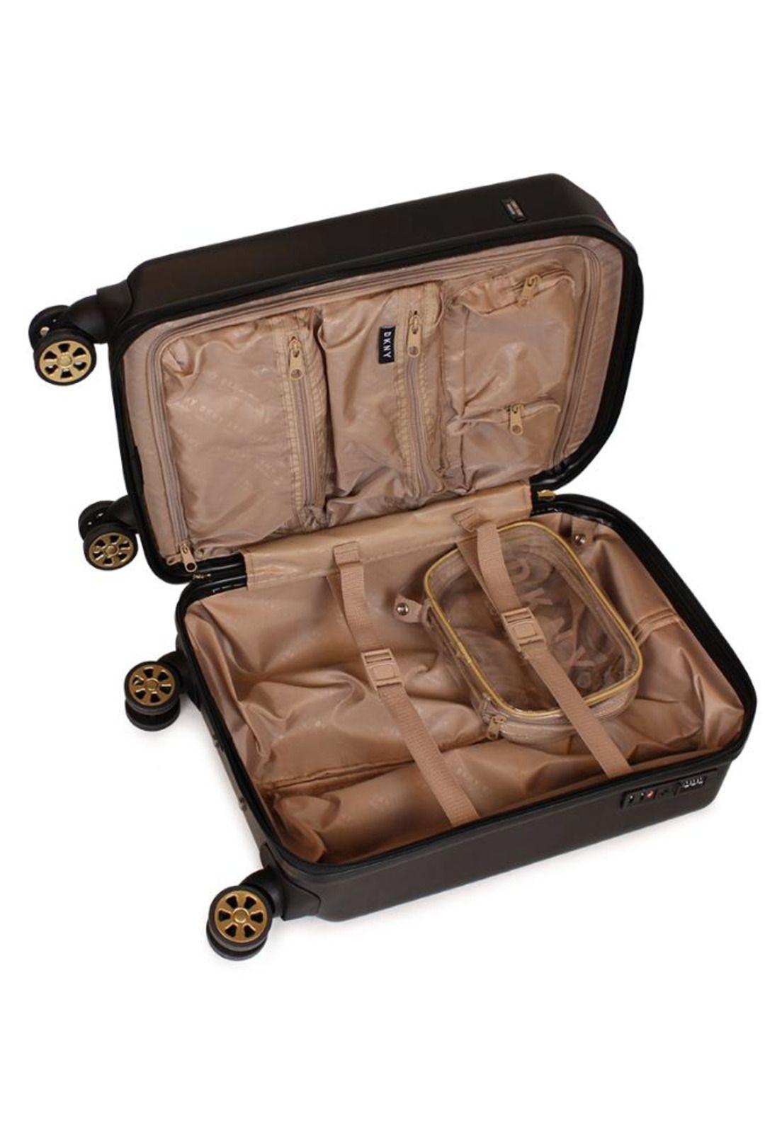 Pack 2 Maletas Donna Karan CLEAN S 10kg + L 23kg negra DKNY-2