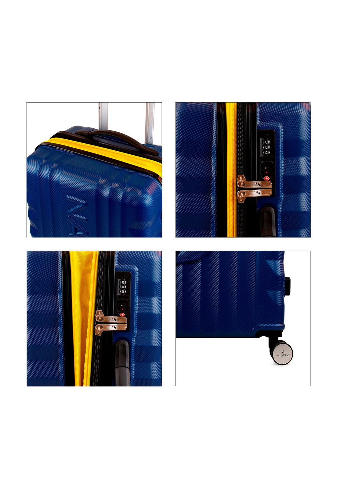 Pack 2 maletas Nautica S+M Polonia 10kg y 20kg azul-2