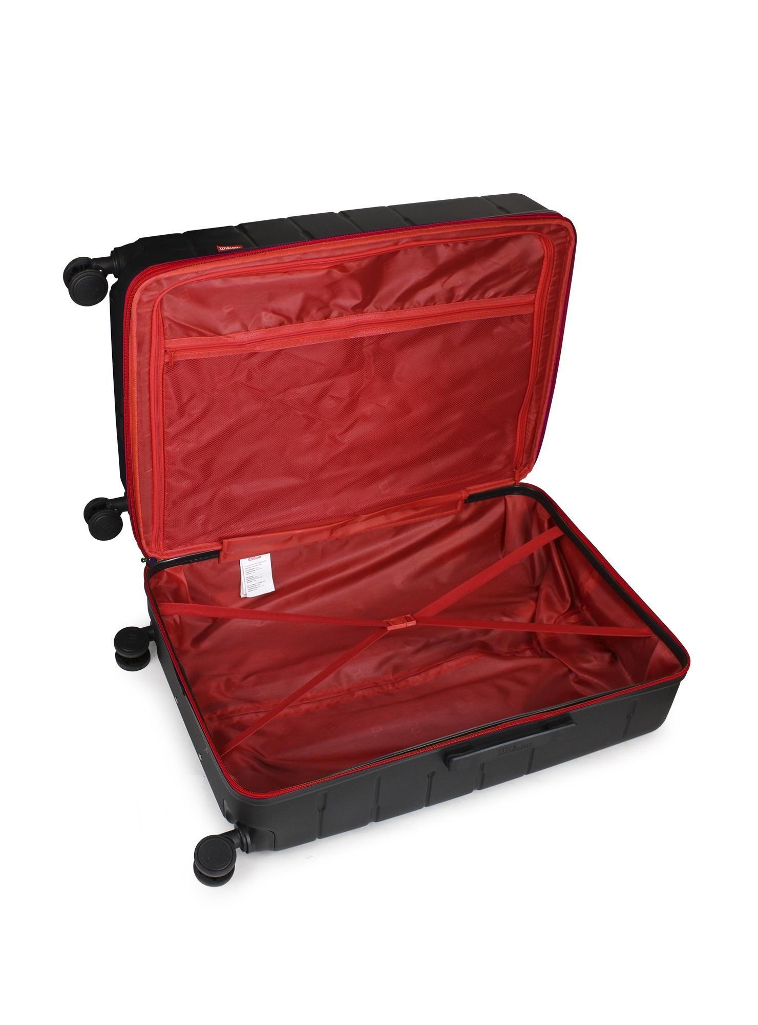 Set 3 maletas S+M+L Madison Negro-Rojo-1