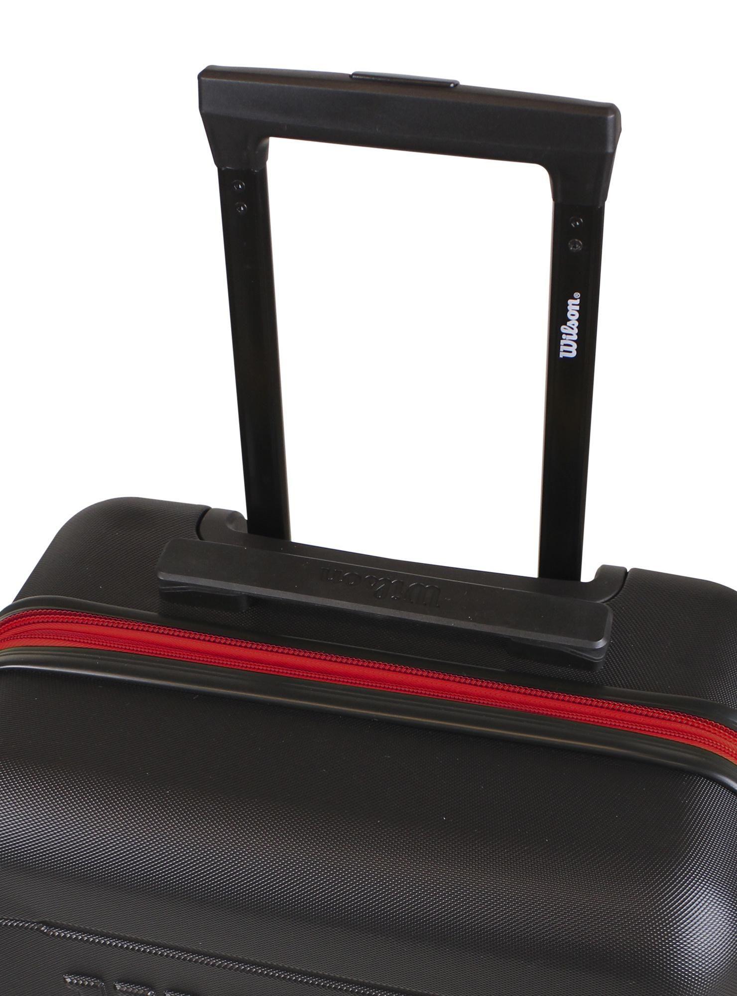 Set 3 maletas S+M+L Madison Negro-Rojo-2