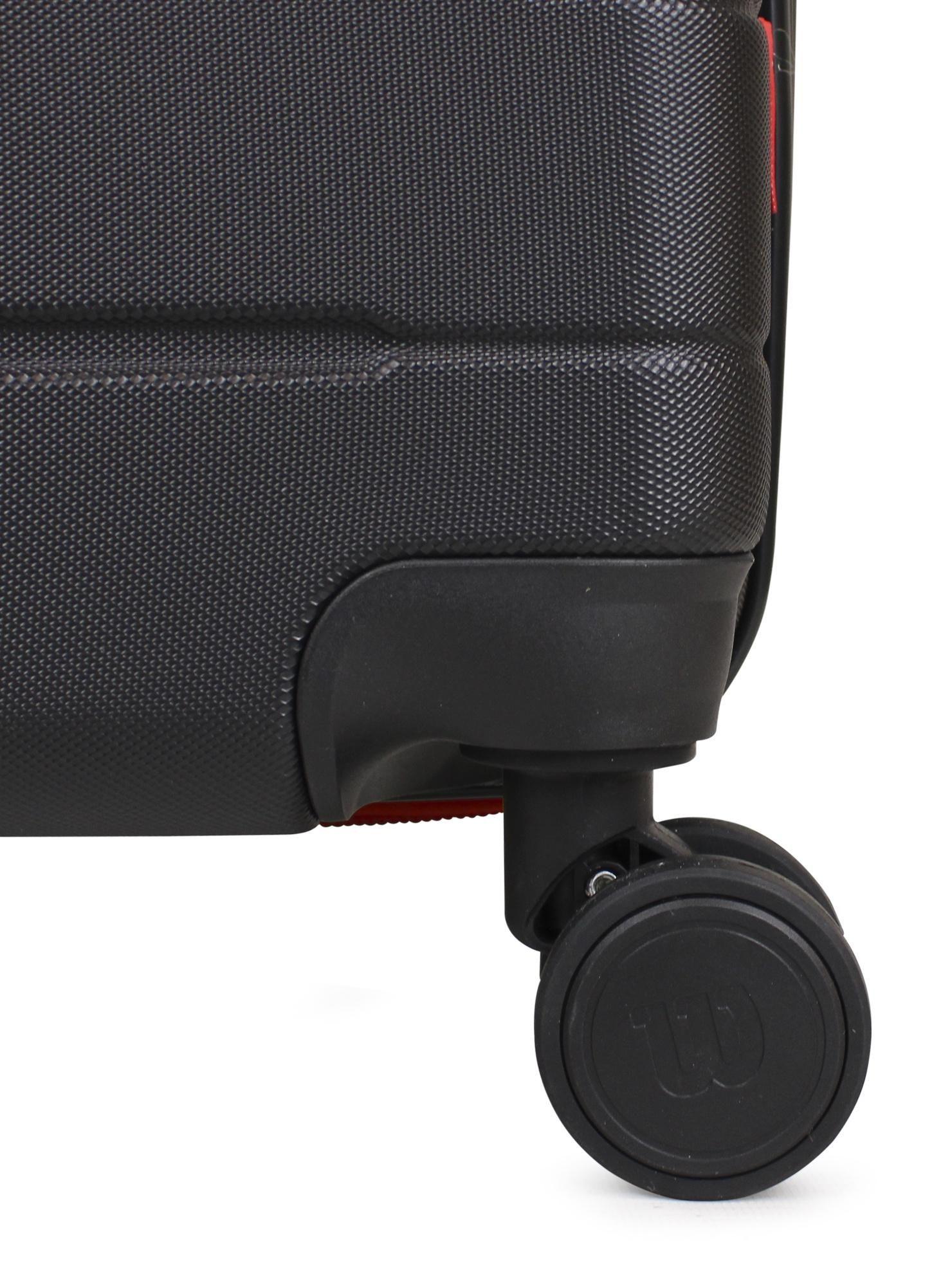 Set 3 maletas S+M+L Madison Negro-Rojo-5