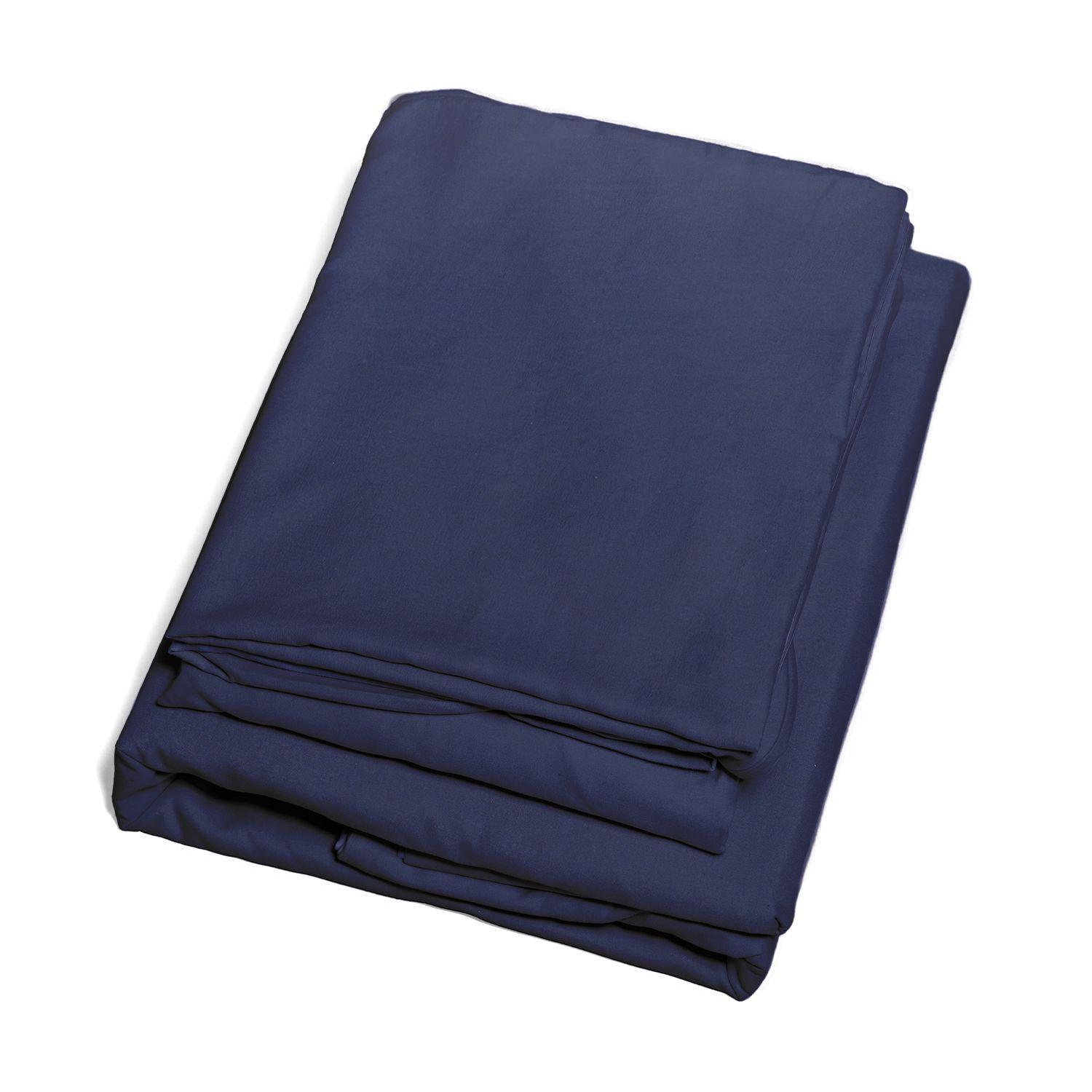 Juego de sábanas Nautica 3piezas microfibra 1,5 plazas azul marino-2