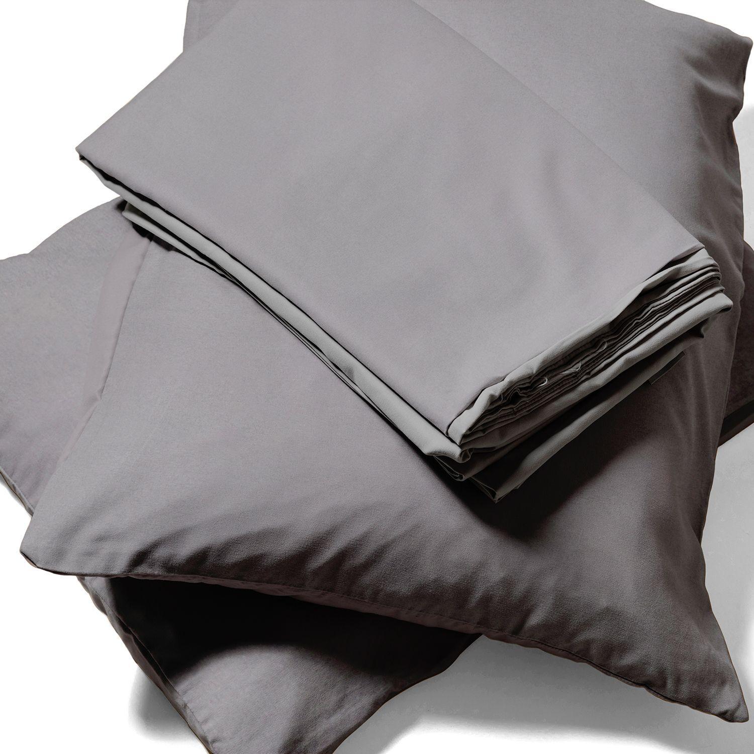 Juego de sábanas Nautica 4 piezas microfibra 2 plazas plomo-3