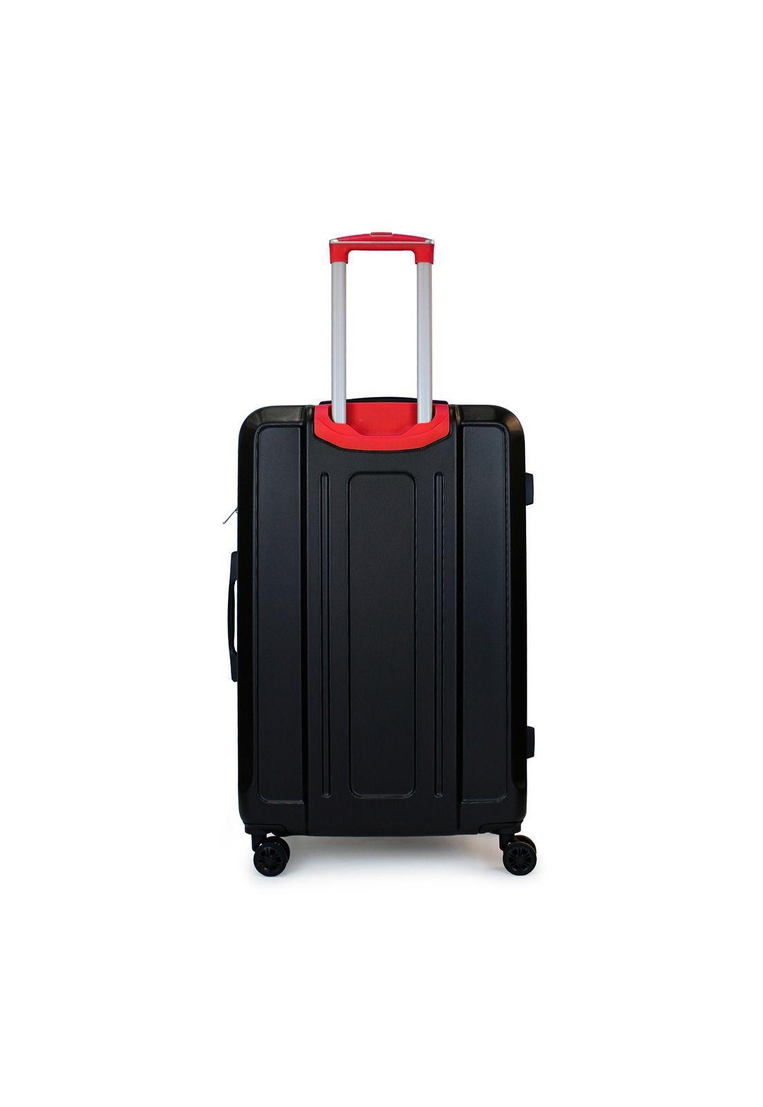 Set de 3 maletas S+M+L Olympia negro-roja-7
