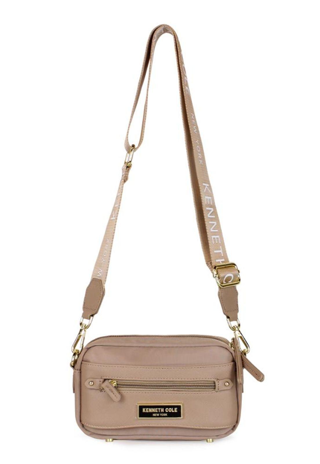 Bandolera y riñonera Promise beige Kenneth Cole-0