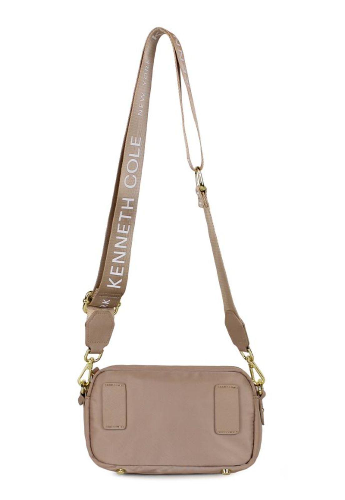 Bandolera y riñonera Promise beige Kenneth Cole-1