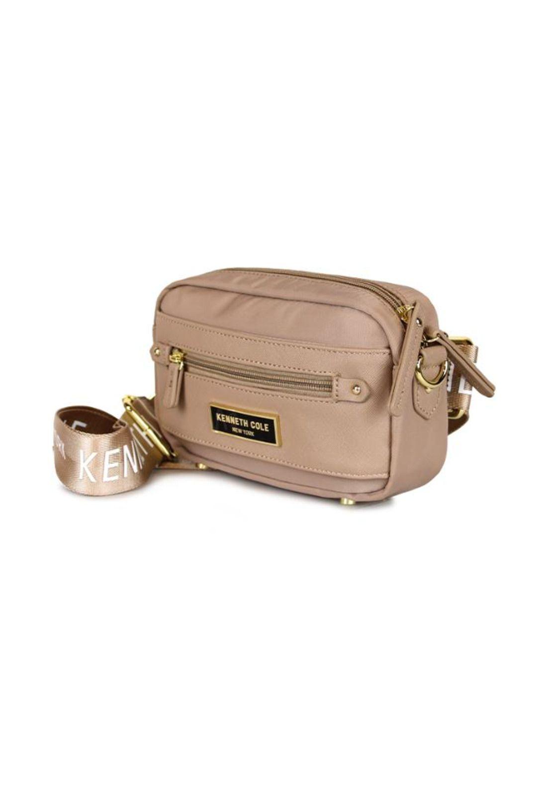 Bandolera y riñonera Promise beige Kenneth Cole-3
