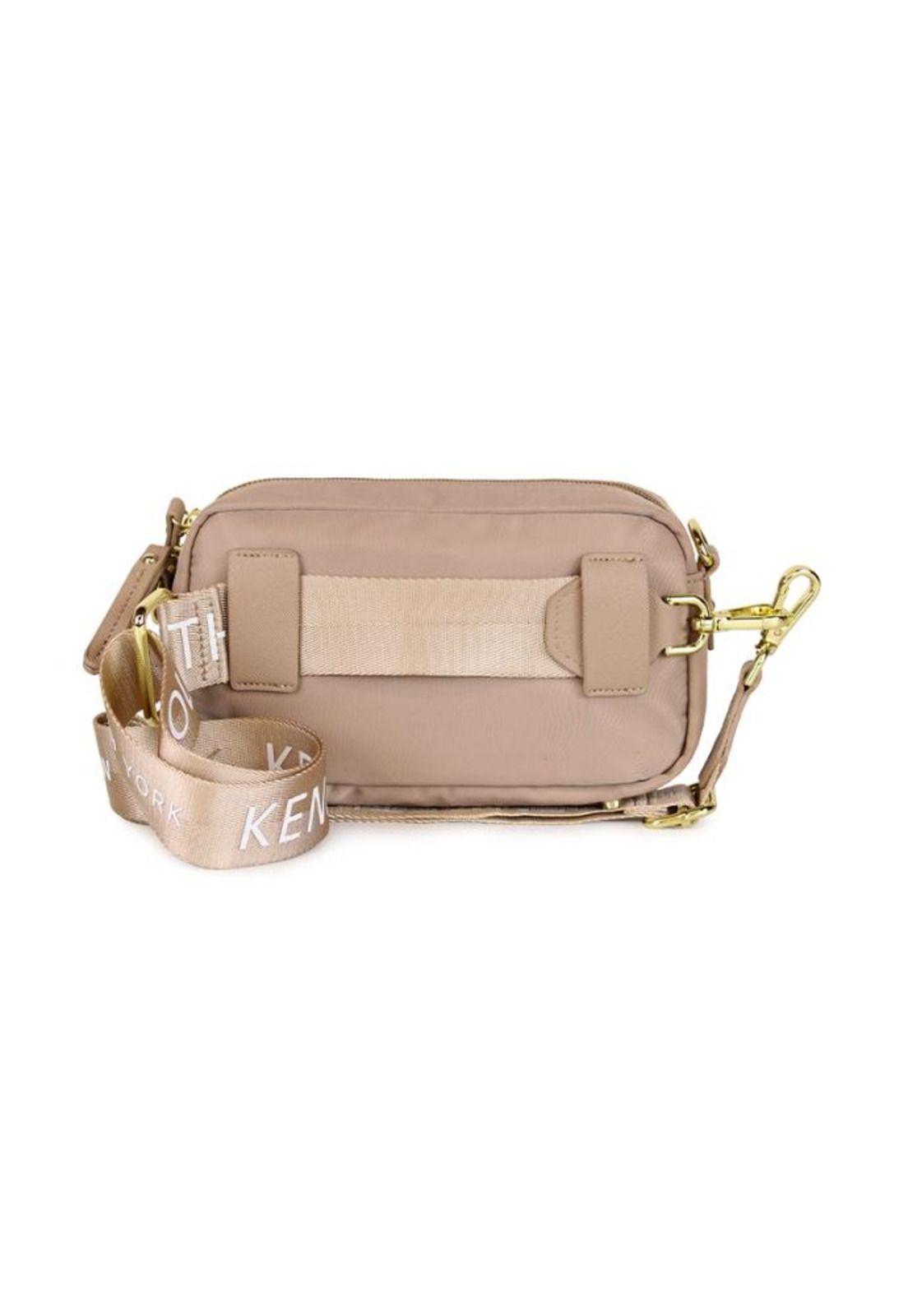 Bandolera y riñonera Promise beige Kenneth Cole-4