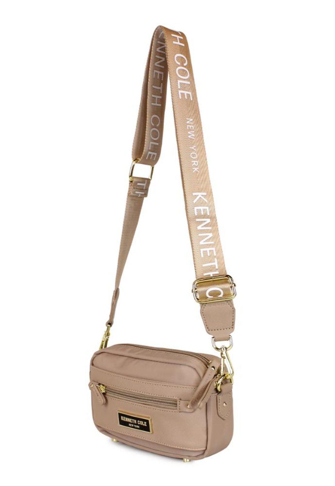 Bandolera y riñonera Promise beige Kenneth Cole-5