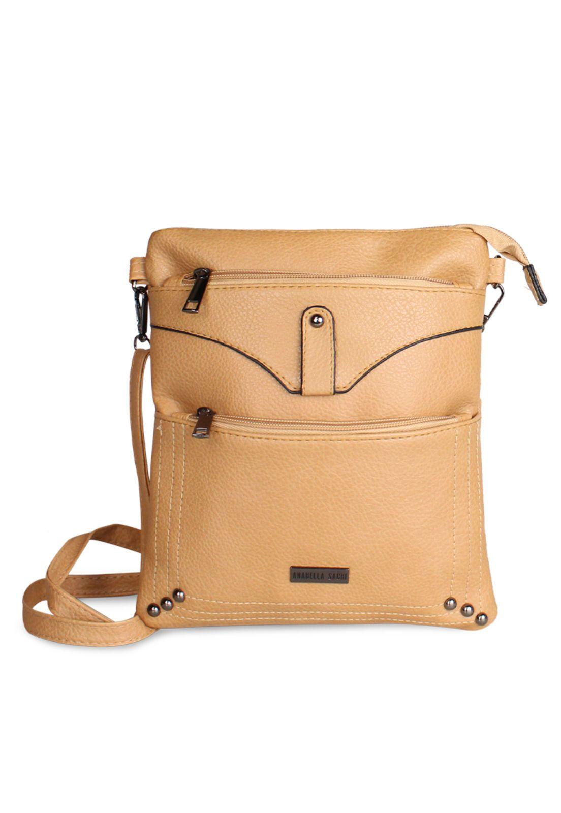 Cartera bandolera Felicia camel Anabella Sachi-3