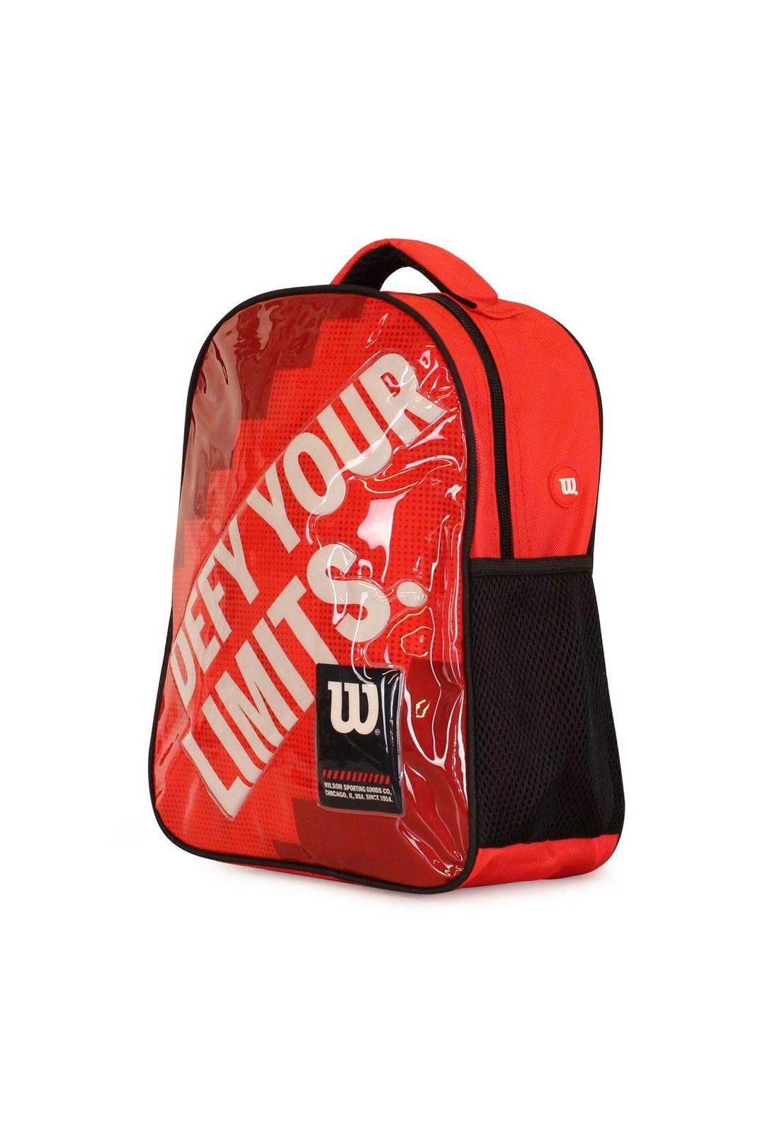Pack Wilson 2 mochilas infantil Logan roja y negra-5